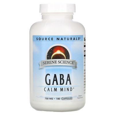 Source Naturals, Serene Science®, GABA, 750mg, 180 Capsules