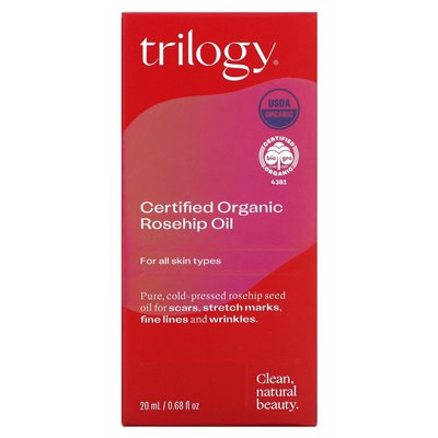 Trilogy, Certified Organic Rosehip Oil, 0.68 Fl Oz (20 ml)