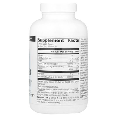 ŹRÓDŁO Naturals, Active Quercetyin ™, 200 tabletek ŹRÓDŁO Naturals, Active Quercetyin ™, 200 tabletek