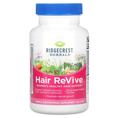 Ridgecrest Herbals, Hair Revive, 120 czapek