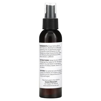 Siedem minerałów, rozpoka do włosów ryżu, 4 fl oz (120 ml)