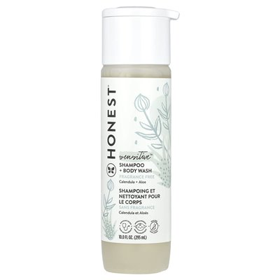 Uczciwa firma, wrażliwy szampon + mycie ciała, bez zapachu, 10 fl oz (295 ml) Uczciwa firma, wrażliwy szampon + mycie ciała, bez zapachu, 10 fl oz (295 ml)