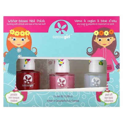Suncoatgirl Nagellack auf Wasserbasis, Ballerina Beauty, 4-teiliges Set