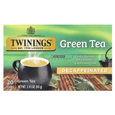 Twins, Grüner Tee, entkoffeiniert, 20 Teebeutel, 1,41 oz (40 g) Twins, Grüner Tee, entkoffeiniert, 20 Teebeutel, 1,41 oz (40 g)