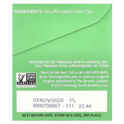 Twins, Grüner Tee, entkoffeiniert, 20 Teebeutel, 1,41 oz (40 g) Twins, Grüner Tee, entkoffeiniert, 20 Teebeutel, 1,41 oz (40 g)