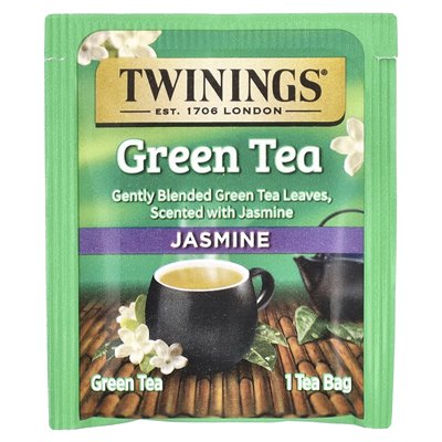 Twin, Green Tea, Jasmine, 20 Tea Bags, 1.41 oz (40 g) Twin, Green Tea, Jasmine, 20 Tea Bags, 1.41 oz (40 g)