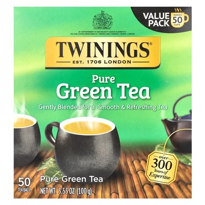 Twin Pure Grüner Tee, 50 Teebeutel, 3,53 oz (100 g) Twin Pure Grüner Tee, 50 Teebeutel, 3,53 oz (100 g)
