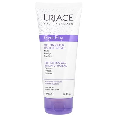 Uriage, Gyn-Phy, odświeżający żel intymna higiena, 6,8 fl oz (200 ml)