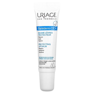 Uriage, bariedem-cica, chroniąca balsam do ust, bezzapachowy, 0,5 fl oz (15 ml) Uriage, bariedem-cica, chroniąca balsam do ust, bezzapachowy, 0,5 fl oz (15 ml)