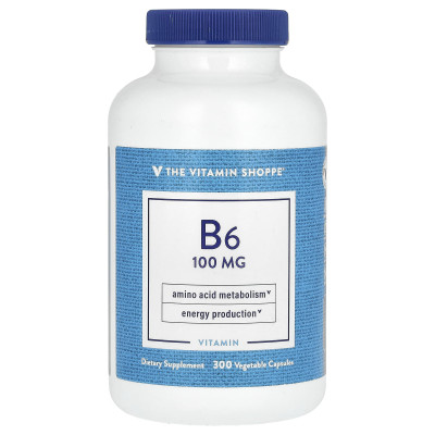 Witaminy Shoppe, witamina B6, 100 mg, 300 warzyw