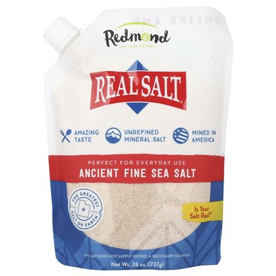 Redmond Trading Company, Real Salt®, Ancient Fine Sea Salt, 26 uncji (737 g) Redmond Trading Company, Real Salt®, Ancient Fine Sea Salt, 26 uncji (737 g)