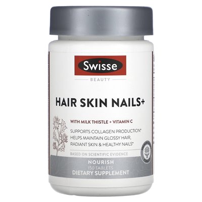 Swisse, Piękno, Włosy Skóra Paznokcie+, 150 tabletek Swisse, Piękno, Włosy Skóra Paznokcie+, 150 tabletek