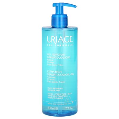 Uriage, bardzo bogaty żel dermatologiczny, 17 fl oz (500 ml)