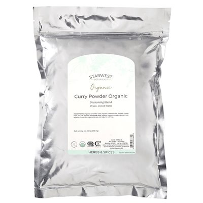 Starwest Botanicals, Organic Curry Powder, 1 funt (453,6 g)