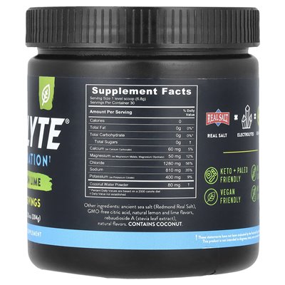 Redmond Trading Company, Relyte® Hydration, Lemon Lime, 7,2 uncji (204 g)