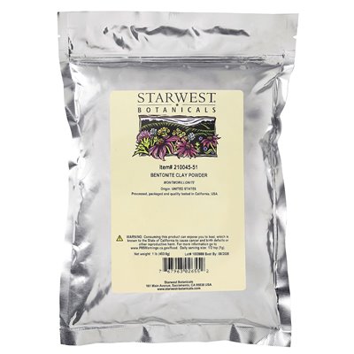 Starwest Botanicals, Bentonit-Tonpulver, 1 Flasche (453,6 g)