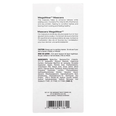 Wet n Wild, Megawear Mascara, C136 Very Black, 0.24 fl oz (7 ml)