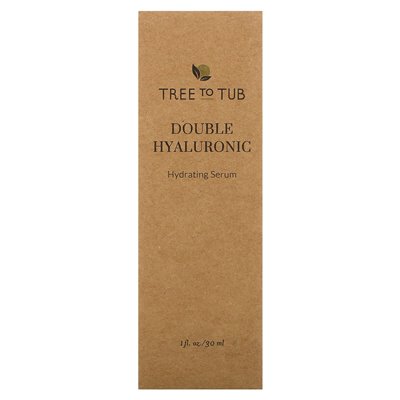 Bath Tree, Hyaluronsäure-Doppelserum für das Gesicht, feuchtigkeitsspendendes und Anti-Aging-Gesichtsserum für trockene,