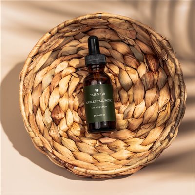 Bath Tree, Hyaluronic Acid Double Serum for Face, Moisturizing and Anti-Aging Face Serum for Dry,