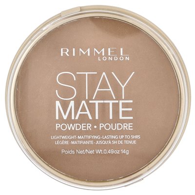 Rimmel London, Stay Matte, lekki proszek z matysfakcjonującym, 016 Deep Beige, 0,49 uncji (14 g)