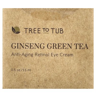 Bath Tree, Grüner Tee Ginseng, Anti-Aging-Augencreme, 0,5 oz (15 ml)