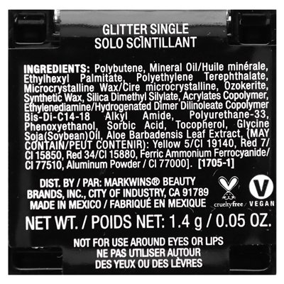 Wet n Wild, single glitter, 354C brass, 0.05 oz (1.4 g)