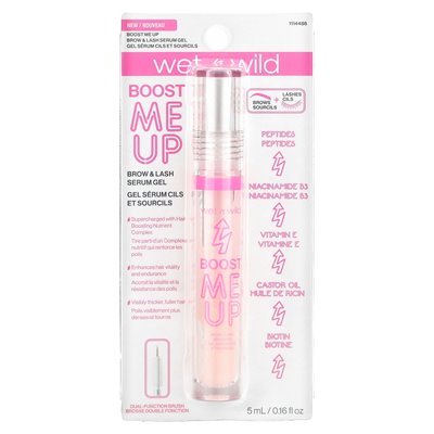 Wet n Wild, Boost Me Up, Augenbrauen- und Wimpernserum-Gel, 0,16 fl oz (5 ml)