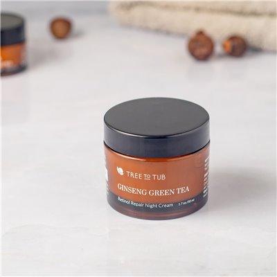 Bath Tree, Retinol Anti-Aging & Wrinkle Moisturizer, Hyaluronsäure-Gesichtscreme für trockene, wr
