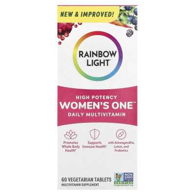 Rainbow Light, Women's One™ Daily Multivitamin, hochdosiert, 60 vegetarische Tabletten