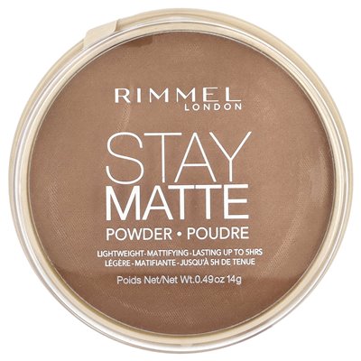 Rimmel London, Stay Matte, Lightweight-Mattifing Powder, 031 Pecan, 0,49 uncji (14 g)