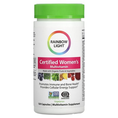 Rainbow Light, Certified Women's Multiwitamin, 120 kapsułek
