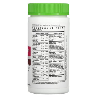 Rainbow Light, Certified Women's Multiwitamin, 120 kapsułek