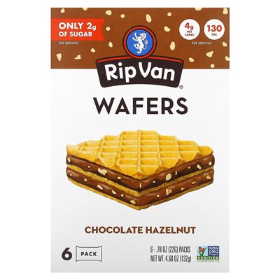 RIP Van Wafels, Chocolate Peanut Butter, 6 Pack, 0.78 oz (22 g)