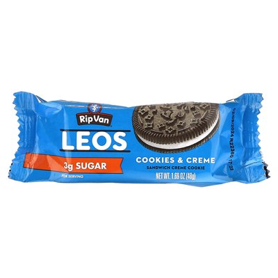 RIP Van Wafels, Leos, Cookies & Creme, 4 Packungen, 1,69 oz (48 g)