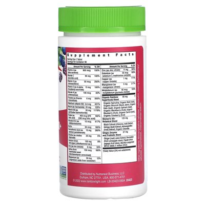 Rainbow Light, Women's One 50+, Daily Multivitamin, High Strength, 90 Vegetarian Tablets