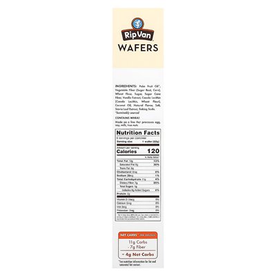 RIP Van Wafels, Wafle, wanilia, 6 paczek, 0,78 uncji (22 g) RIP Van Wafels, Wafle, wanilia, 6 paczek, 0,78 uncji (22 g)