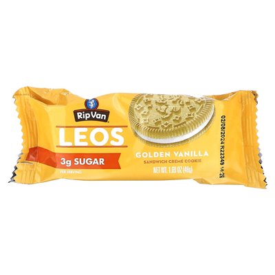 RIP Van Wafels, Leos, Goldene Vanille, 4 Packungen, 1,69 oz (48 g)