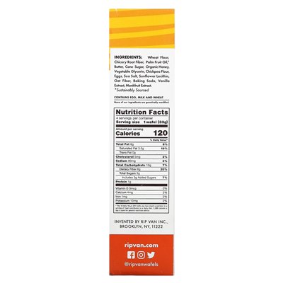 RIP Van Wafels, Honig & Hafer, 4 Packungen, 1,16 oz (33 g)