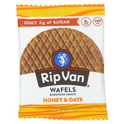 RIP Van Wafels, Honig & Hafer, 4 Packungen, 1,16 oz (33 g)
