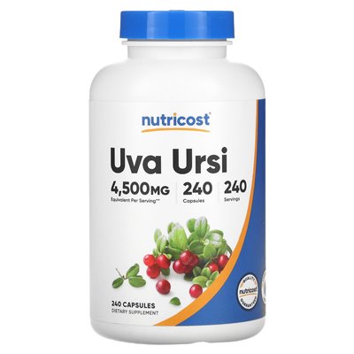 Nutricost, Uva Ursi, 4,500 mg, 240 Capsules Nutricost, Uva Ursi, 4,500 mg, 240 Capsules