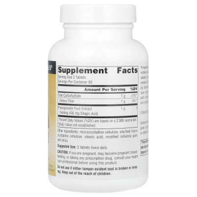 Źródło Naturals, ekstrakt z granatu, 1000 mg, 120 tabletek (500 mg na tablet)