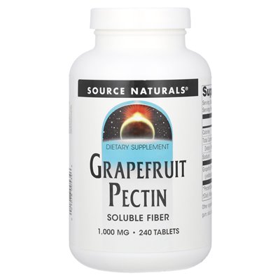 Źródło Naturals, pektyna grejpfruta, 1000 mg, 240 tabletek (333 mg na tablet)