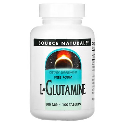 Source Naturals, L-Glutamina, 500 mg, 100 tabletek Source Naturals, L-Glutamina, 500 mg, 100 tabletek