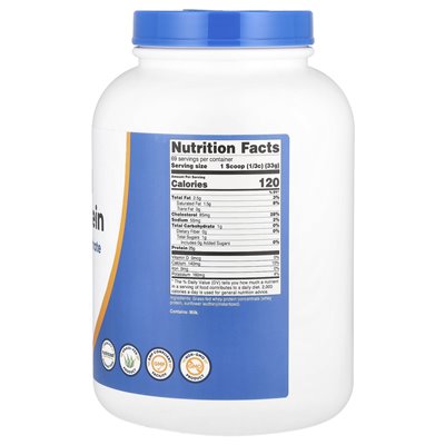 Nutricost, koncentrat białka serwatkowego karmionego trawą, niezmienowany, 5 funtów (2268 g)