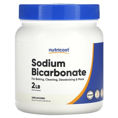 Nutricost, wodorowęglan sodu proszek, niezmożony, 2 funty (907 g) Nutricost, wodorowęglan sodu proszek, niezmożony, 2 funty (907 g)