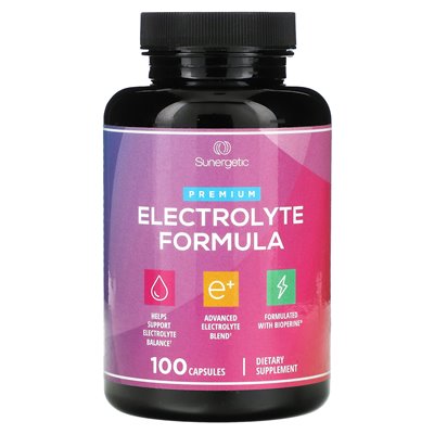 SUNERGEGIC, premium elektrolit, 100 kapsułek