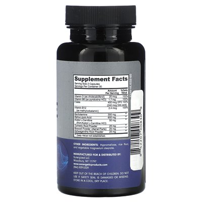 Sunergetic, Nerve Support , 60 Capsules Sunergetic, Nerve Support , 60 Capsules