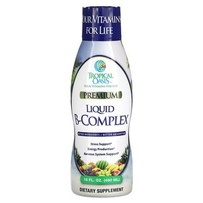 Tropical Oasis, Premium, Liquid B-Complex, 16 fl oz (480 ml) Tropical Oasis, Premium, Liquid B-Complex, 16 fl oz (480 ml)
