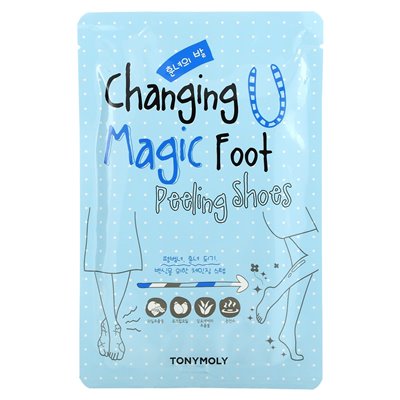 Tony Moly, Changing U, Magiczne Peelingujące Buty, 1 para, 17 g każdy Tony Moly, Changing U, Magiczne Peelingujące Buty, 1 para, 17 g każdy