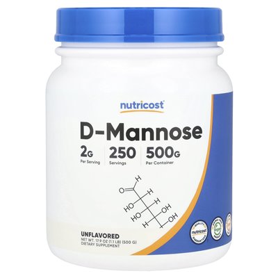 Nutricost, D-Mannose, niezmożony, 1,1 funta (500 g)